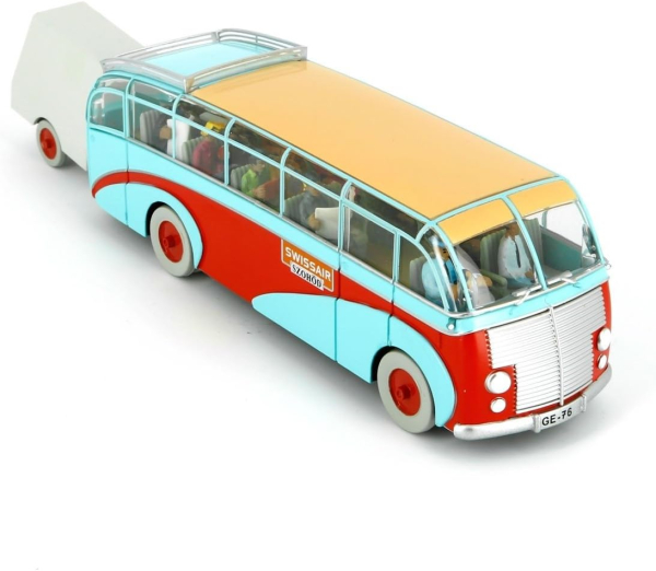 Tim und Struppi Swissair Bus Modellauto 1:43 | Tintin Cars